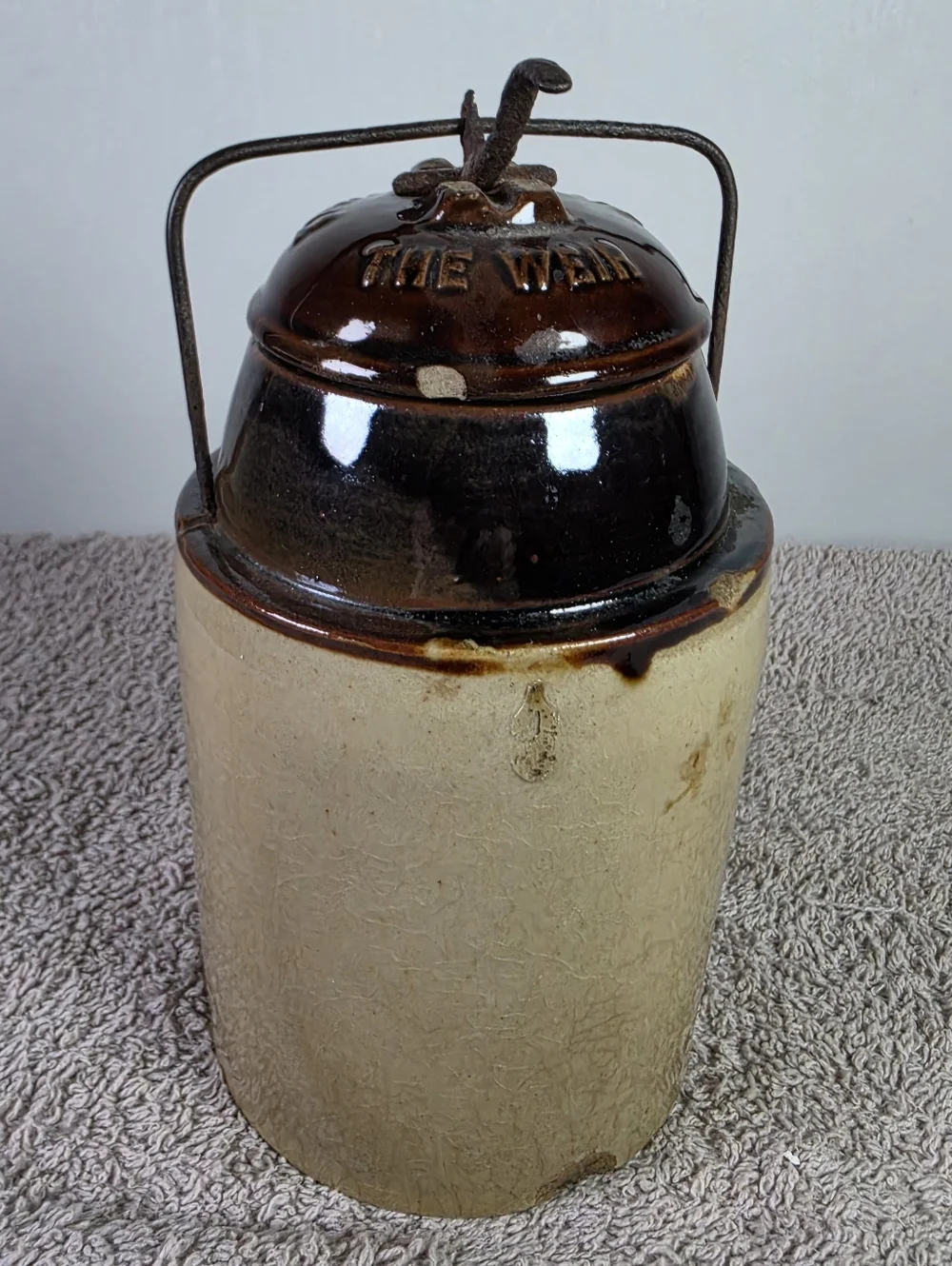 Antique Weir Pottery Canning Jar